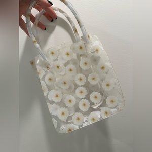 NWOT- Zara Clear Mini Daisy Purse
